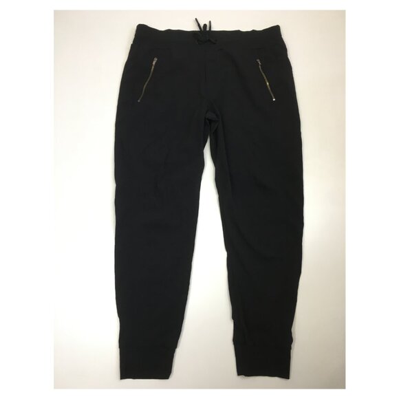 ATHLETA Black TREKKIE NORTH Zipper Pockets Drawstring Waist Jogger Pant - Picture 1 of 13